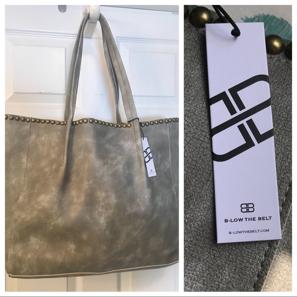 B-Low The Belt Studded Tote Bag with Pouch